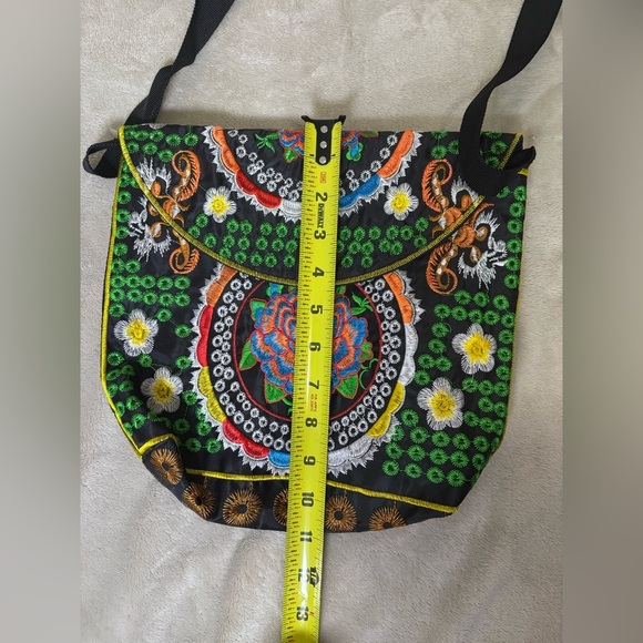 Colorful Embroidered Crossbody Bag - Picture 4 of 7